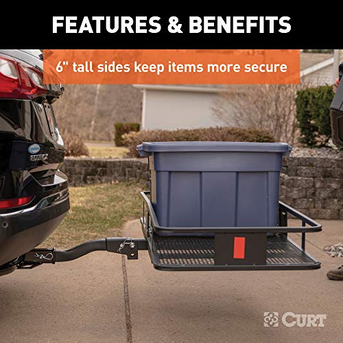 60 x 24-Inch Black Steel Cargo Carrier R6593