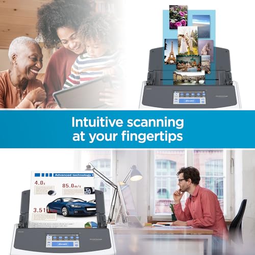 Black Wireless Document Scanner with Auto Document Feeder P102552