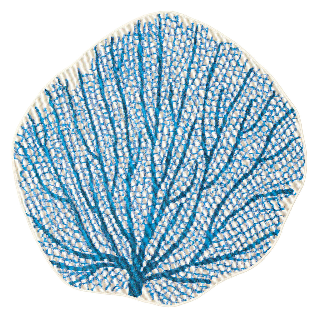 Esencia Coral Fan Indoor Outdoor Mat