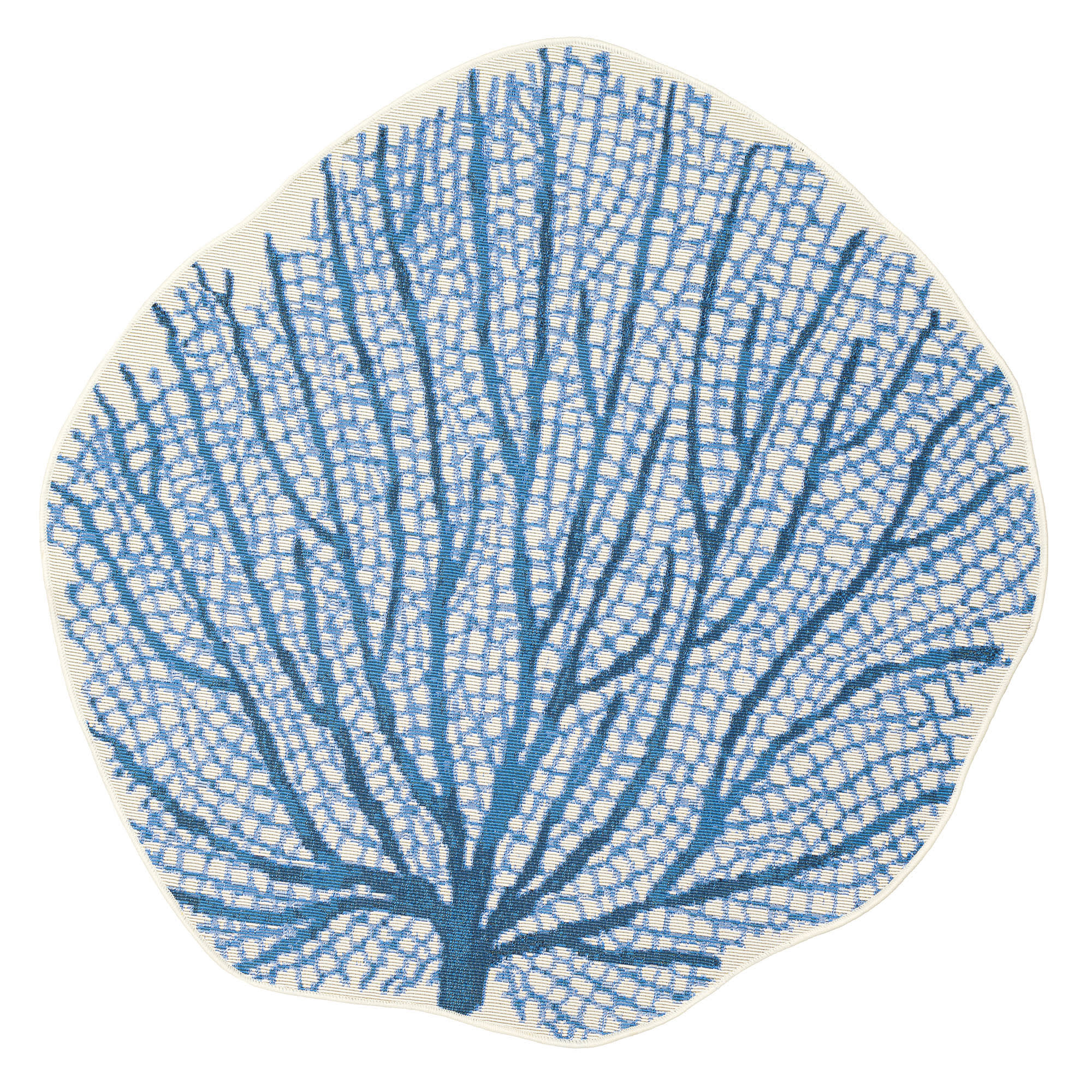 Esencia Coral Fan Indoor Outdoor Mat