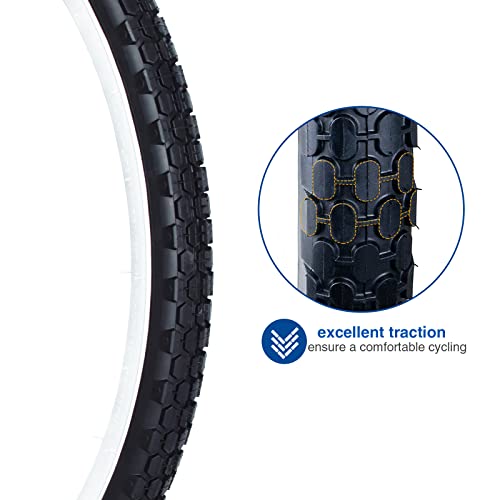 24/26" x 2.125" Folding White Wall Bike Tire N438670