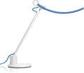 Silver LED Desk Lamp with Auto-Dimming, CRI 95, 35” Wide Illumination O90356