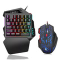 35 Keys LED Backlight Wired Gaming Keyboard and Mouse Y759169