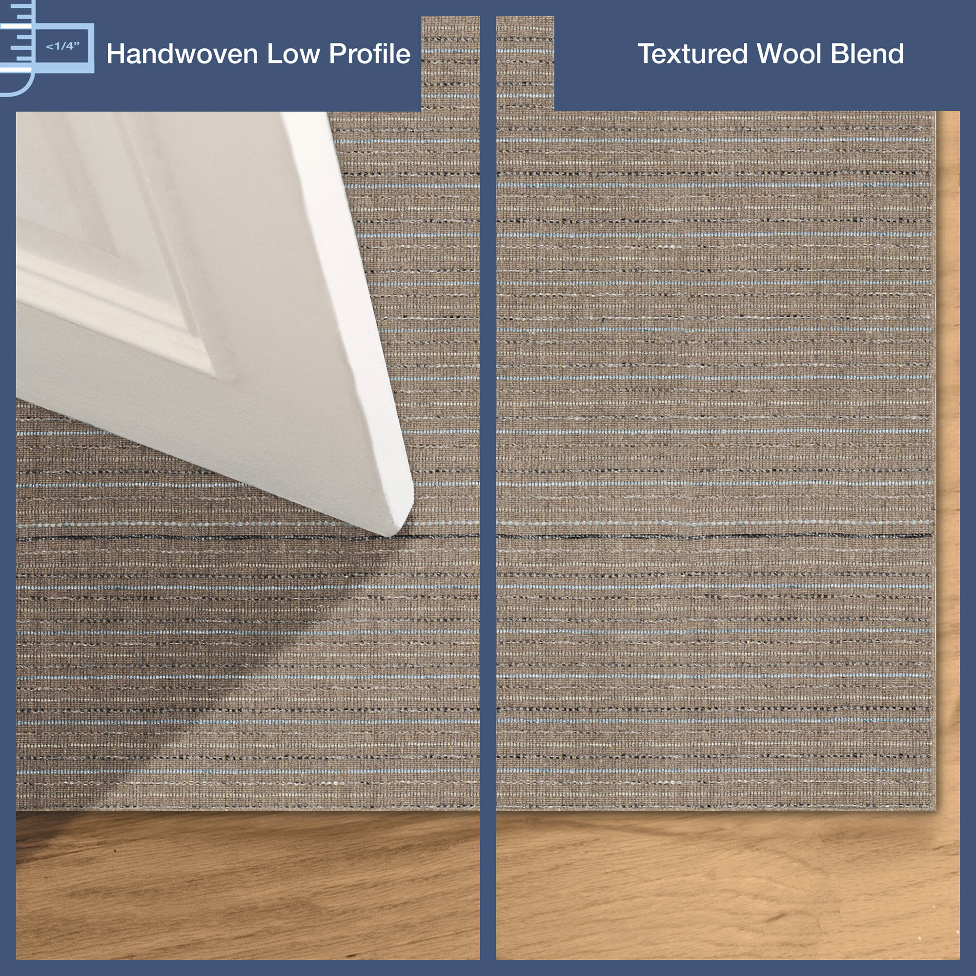 Gobi Stripe Indoor Wool Blend Area Rug