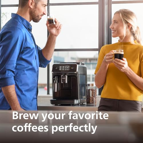 Black Fully Automatic Espresso Machine with Ceramic Grinder E4979