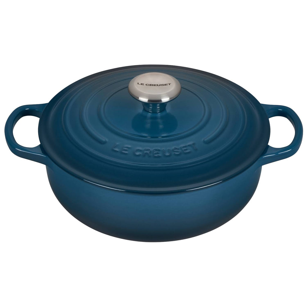 3.5 Qt. Cast Iron Sauteuse Deep Teal E3842