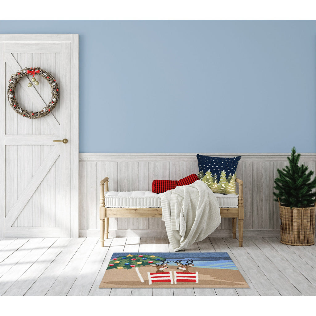 Frontporch Coastal Christmas Indoor Outdoor Mat