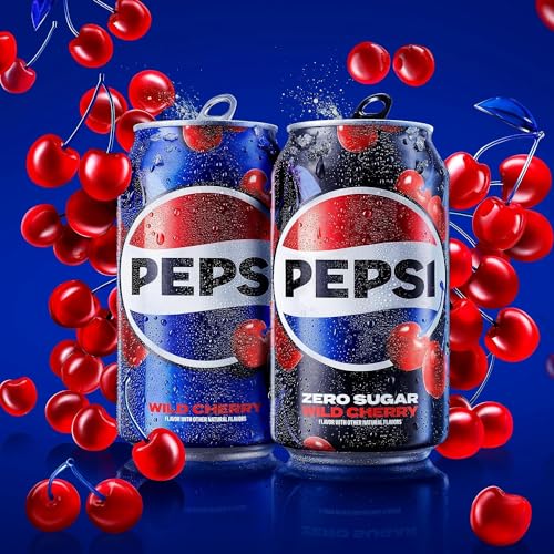 Wild Cherry Zero Sugar Cola Soda Pop, 12oz Cans (12 Pack) K975177