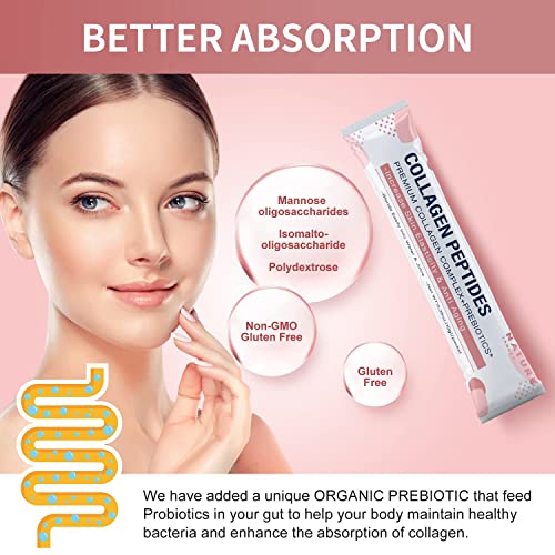 Multi Collagen Peptides Powder Type I II III V X Hydrolyzed Collagen Peptides with Prebiotics Sugar-Free Non-GMO X785764