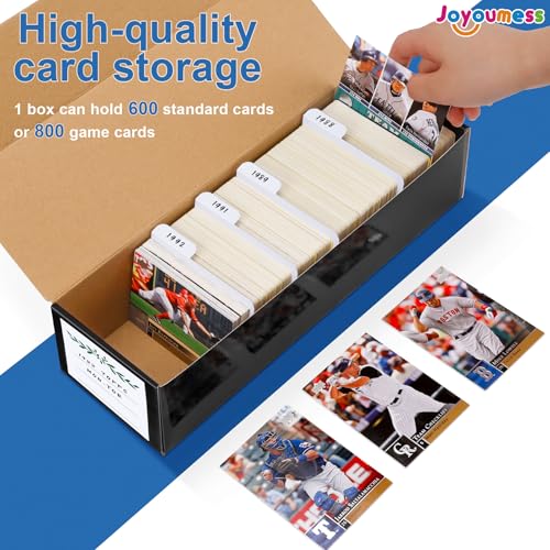 White Cardboard Card Storage Box with Dividers, pack of 3 U335474