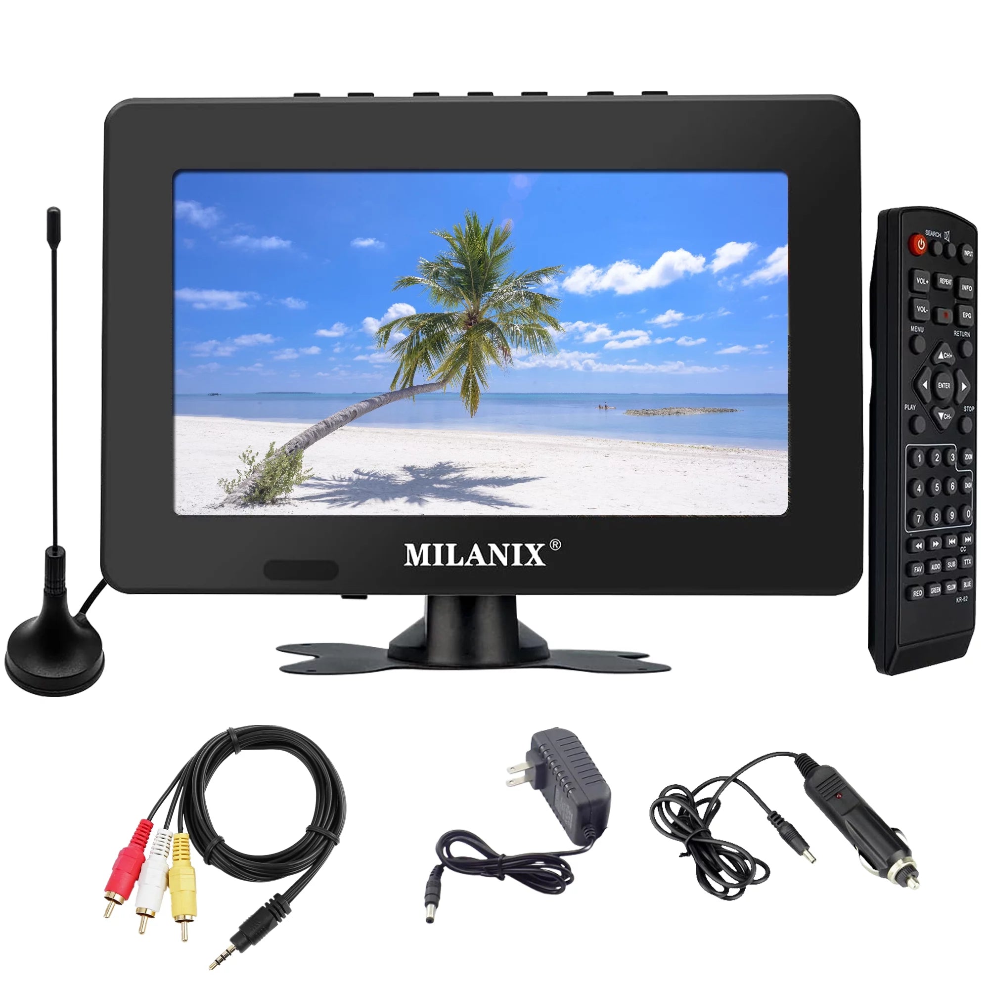 7" Portable LCD TV with Remote Control K6025