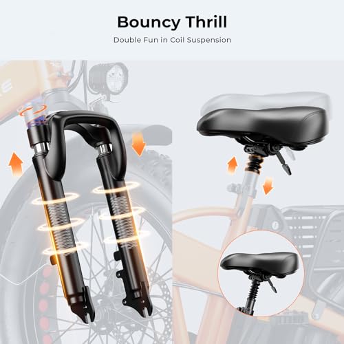 Foldable Fat Tire Electric Bike with 48V 12.5Ah Removable Battery O2669