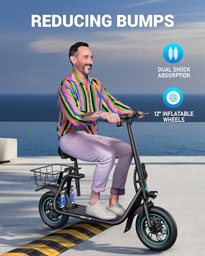Electric Scooter with Basket O1715