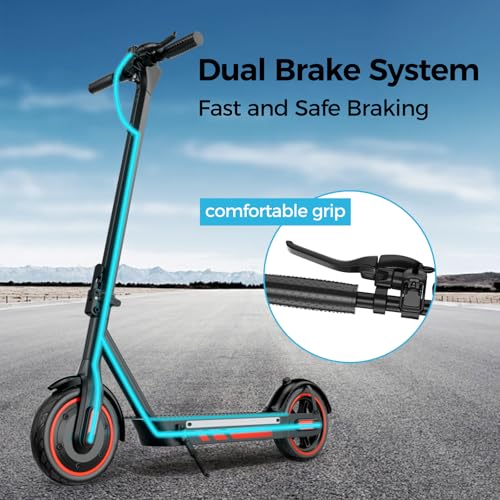 Electric Scooter, 19 Mph Max Speed, 21 Miles Range, 350W, 8.5" Inflatable Tire, Foldable R941994