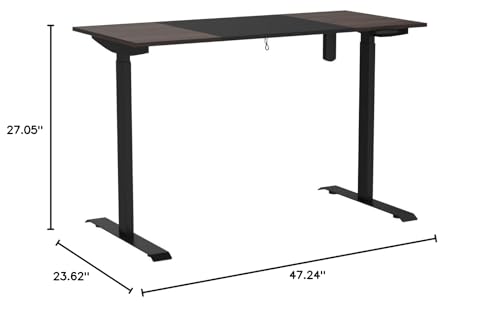Electric Standing Desk 48 x 24 Inch Height Adjustable Sit Stand Desk with Splice Board W628166