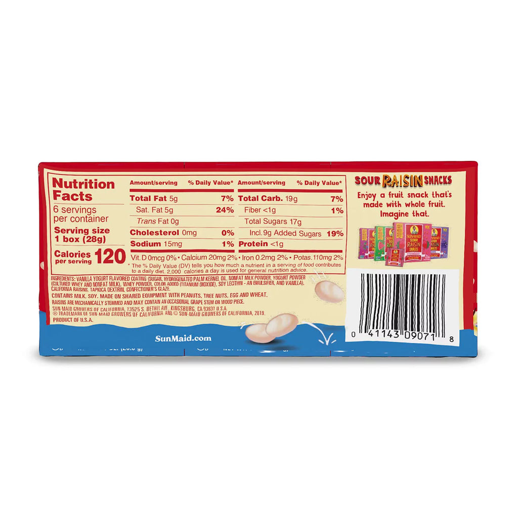 Vanilla Yogurt Raisins, 1-Ounce (6 Count, Pack - 3) T627