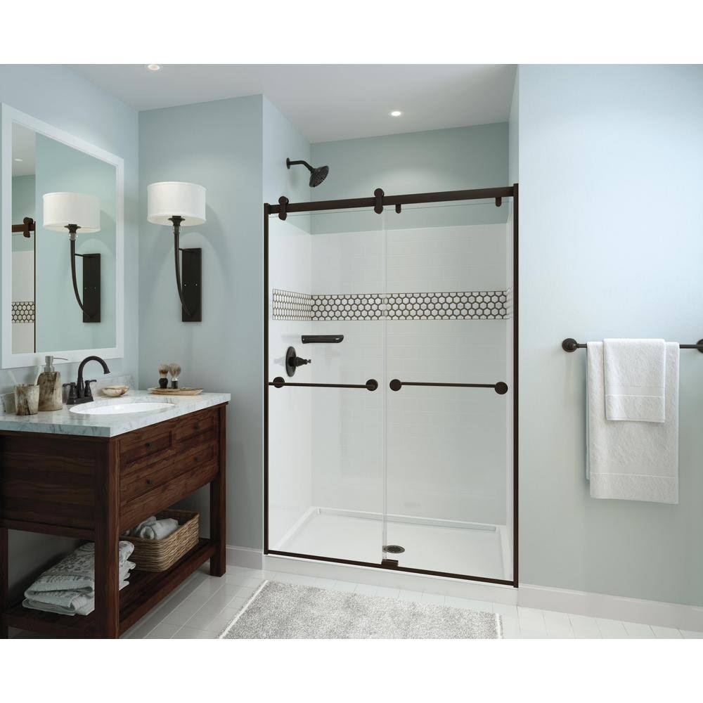 White 48 in. L x 34 in. D Shower Floor & Base J757153