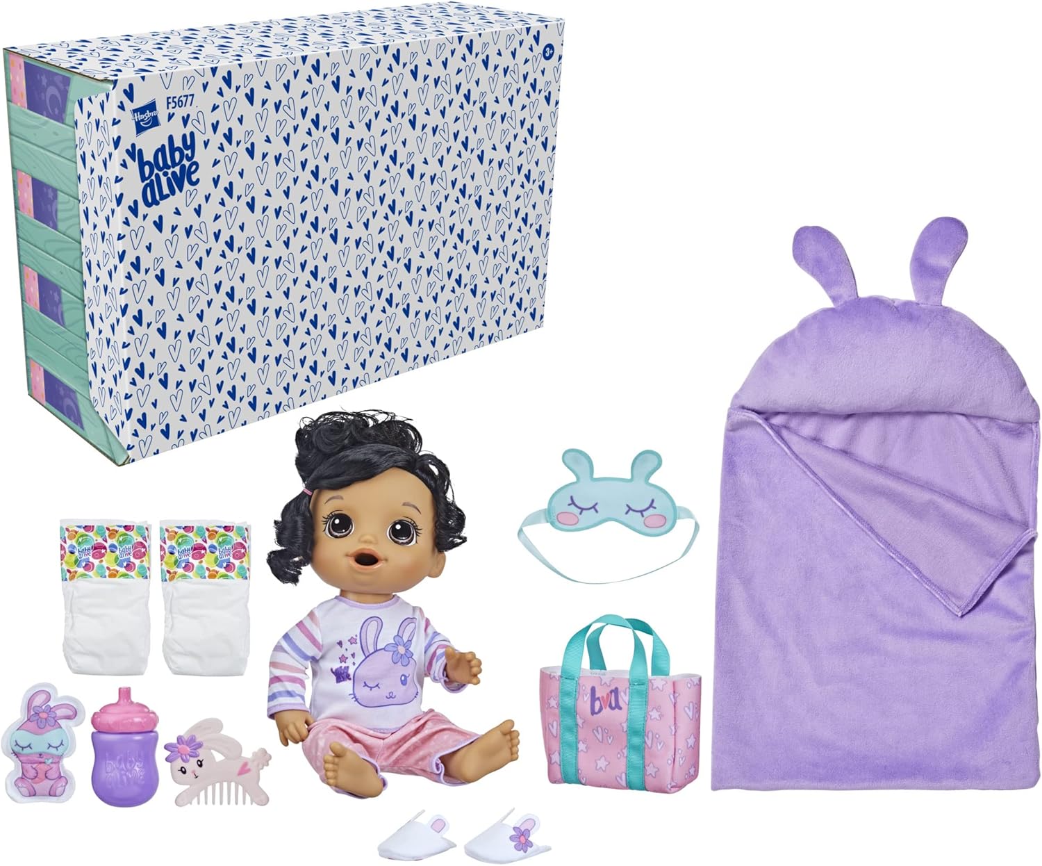 Baby Doll with Sleeping Bag & Bunny-Themed Accessories G9991