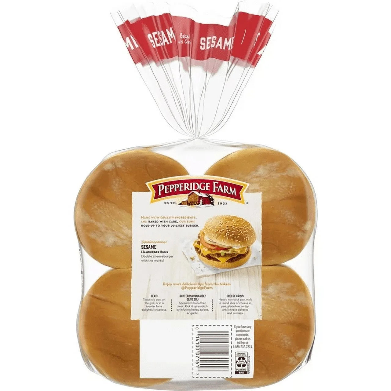 3-Pack 8 Count Sesame Hamburger Buns R4390