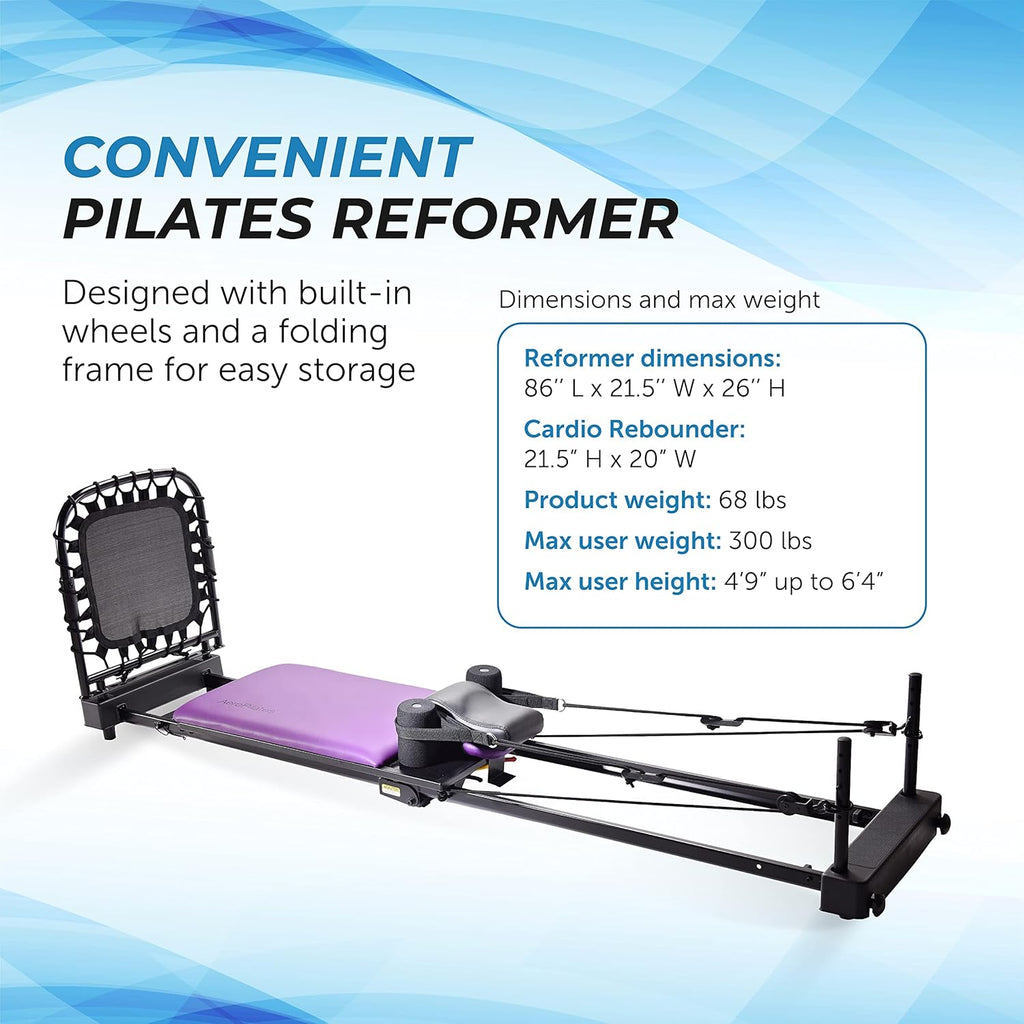 Pilates Reformer Workout Machine with Rebounder Y8924