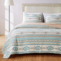 Turquoise 3-Piece King Quilt Set F92707