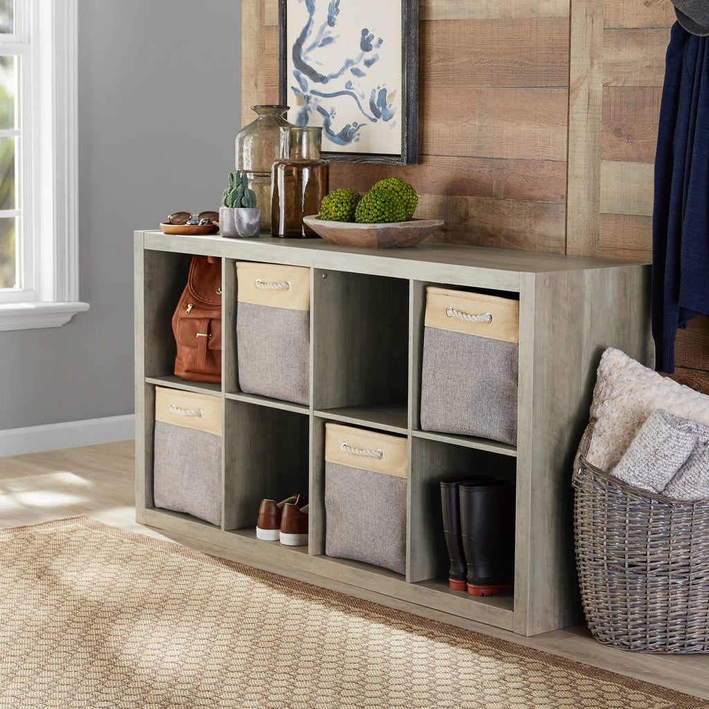 8-Cube Storage Organizer, Rustic Gray P2506