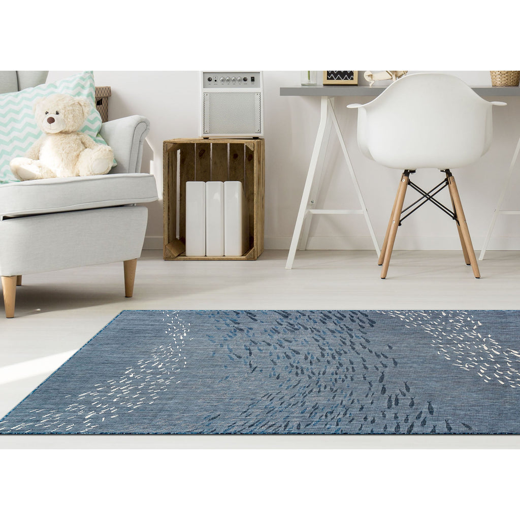 Carmel School Of Fish Indoor Outdoor Area Rug