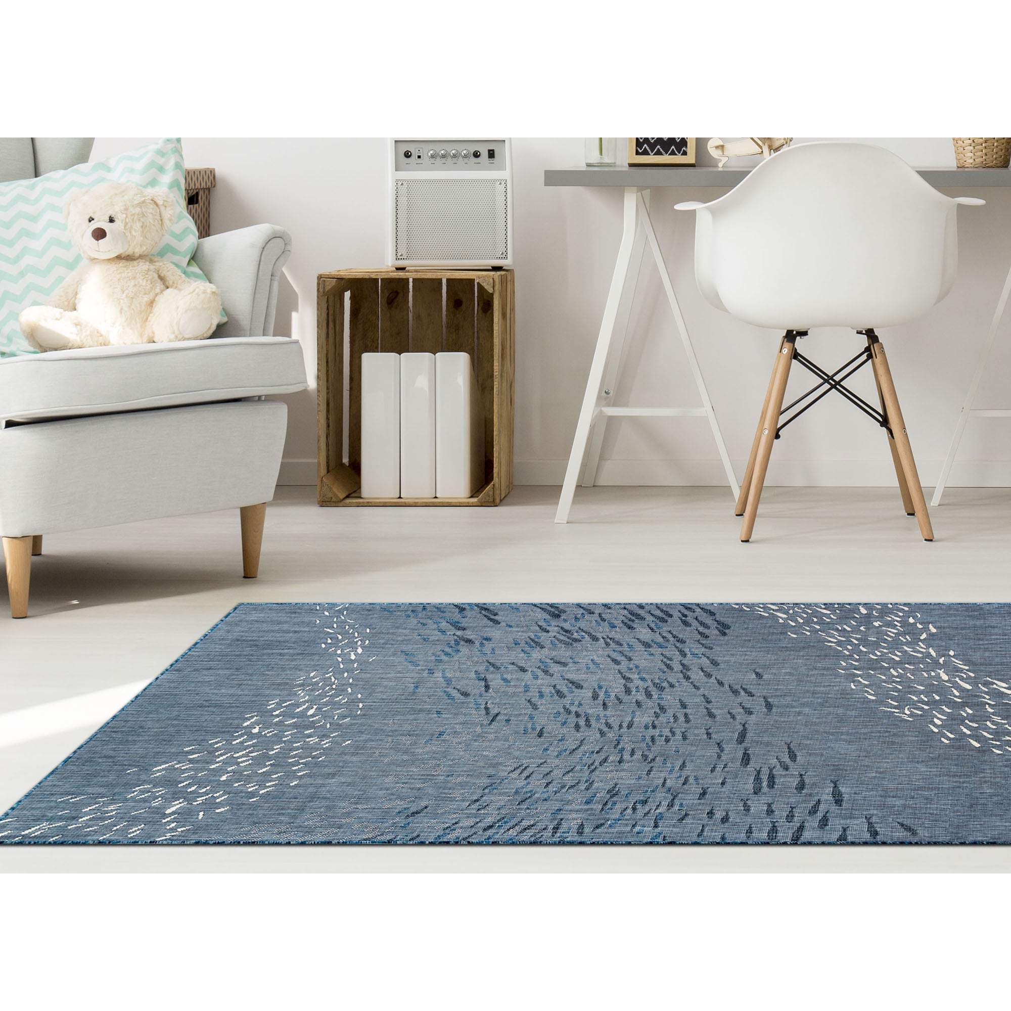 Carmel School Of Fish Indoor Outdoor Area Rug
