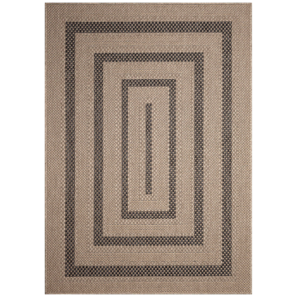 Monaco Multi Border Indoor Outdoor Area Rug