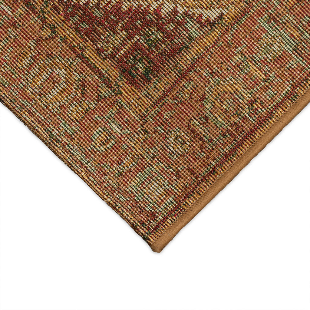 Esencia Heriz Indoor Outdoor Mat with Non-Skid Backing