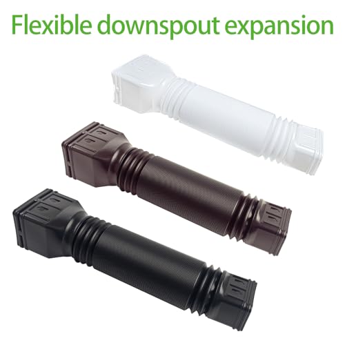 3 Pack Flexible Downspout Extension 21 to 60 Inches Brown L944392
