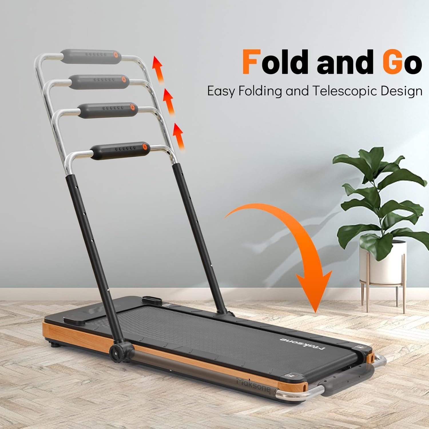 Folding Walking Pad Under Desk Treadmill with Remote Control C61527