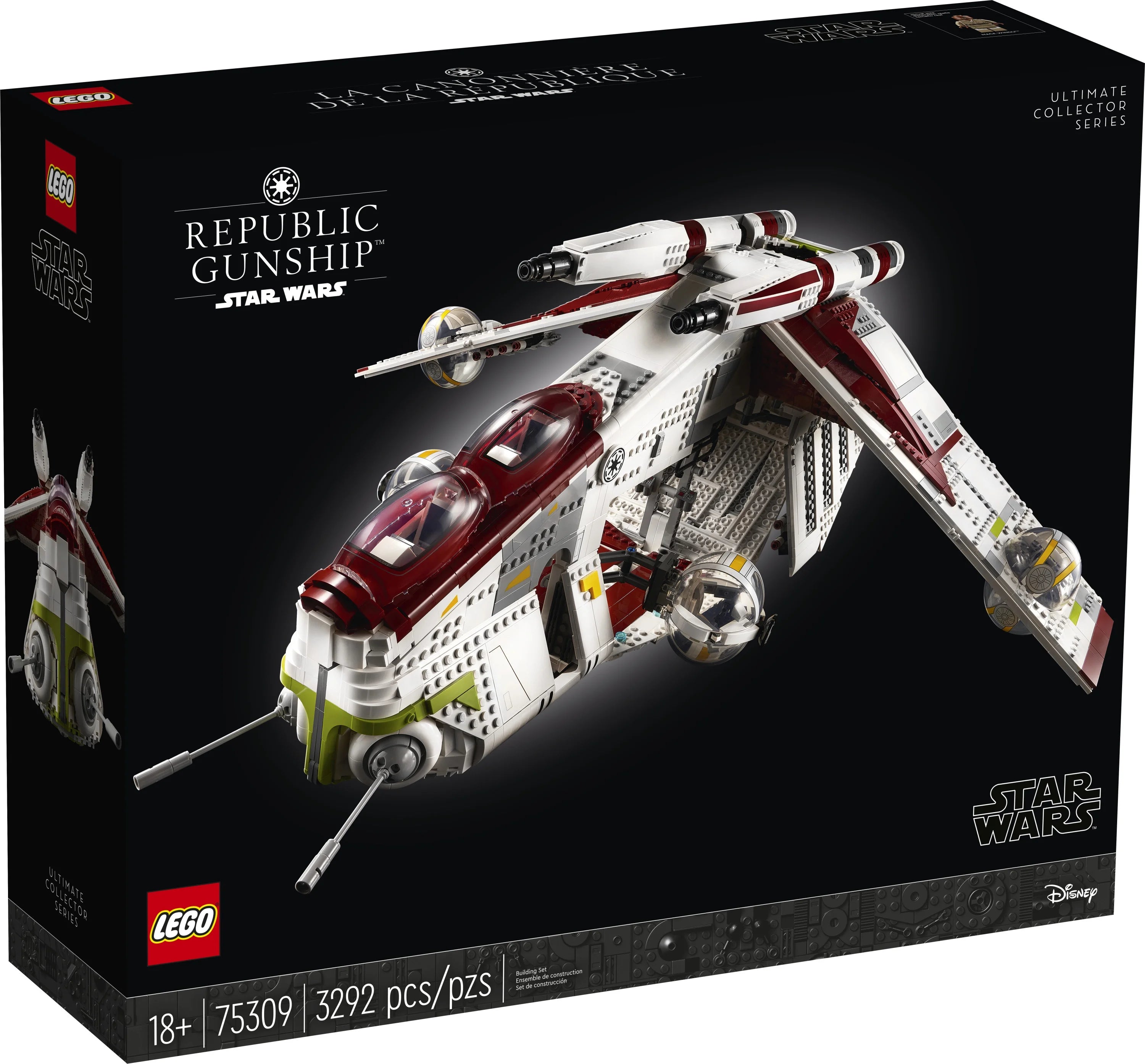 LEGO Star Wars Republic Gunship 75309 UCS Display Model Kit T9402