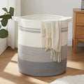 Gradient Yellow 80L Woven Laundry Basket with Handles I460