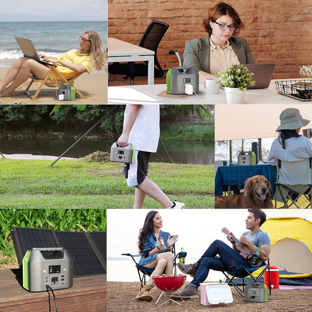 Portable Power Station 155Wh 42000mAh with AC Outlet 110V 150W 6 Outputs External Battery Pack G290