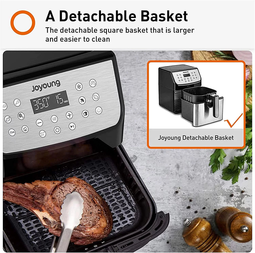 5.8QT 1700W Double Basket Air Fryer J76538