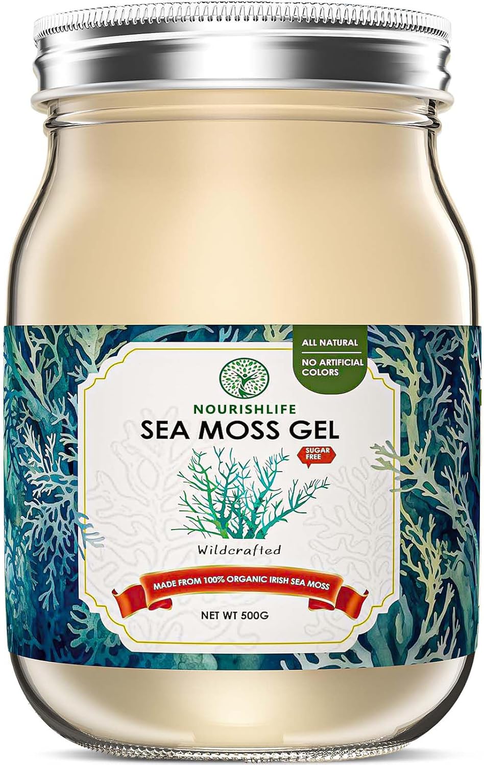 18 oz Natural sea Moss Gel, 1 Bottle M90360