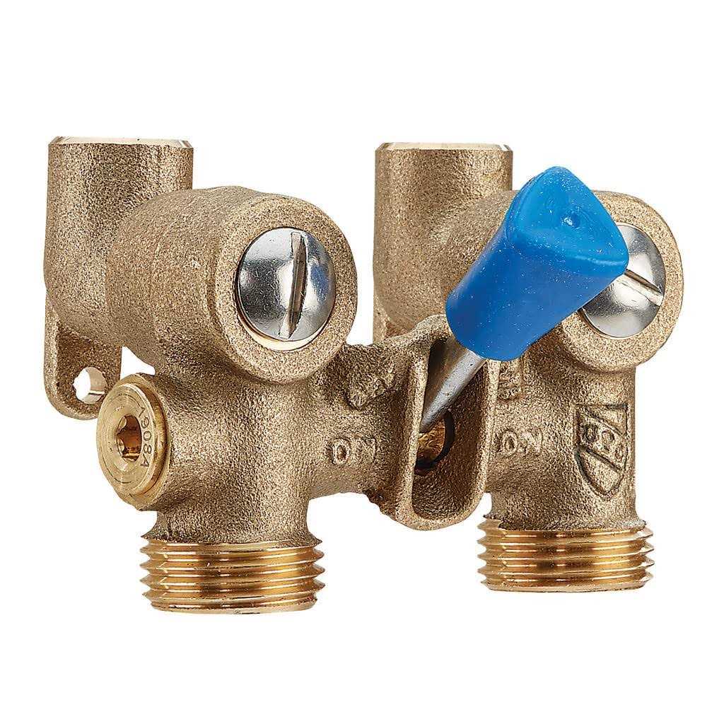 1/2 Bronze Ball-Type Washing Machine Shutoff Valve H374