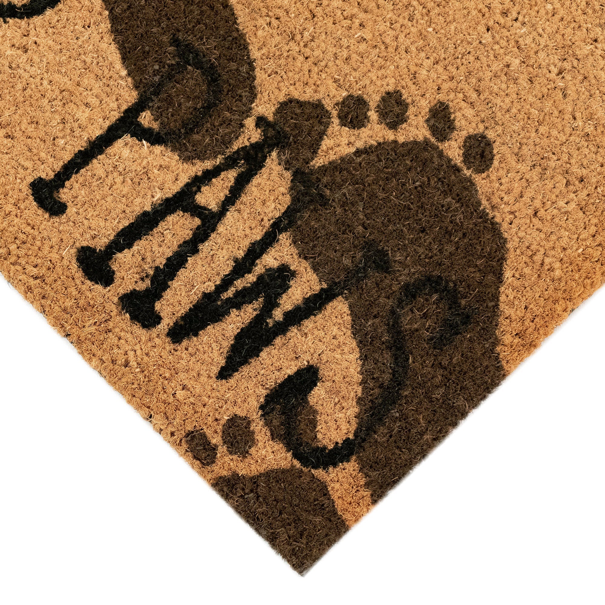 Natura Wipe Your Paws Coir Doormat with Non-Skid Backing