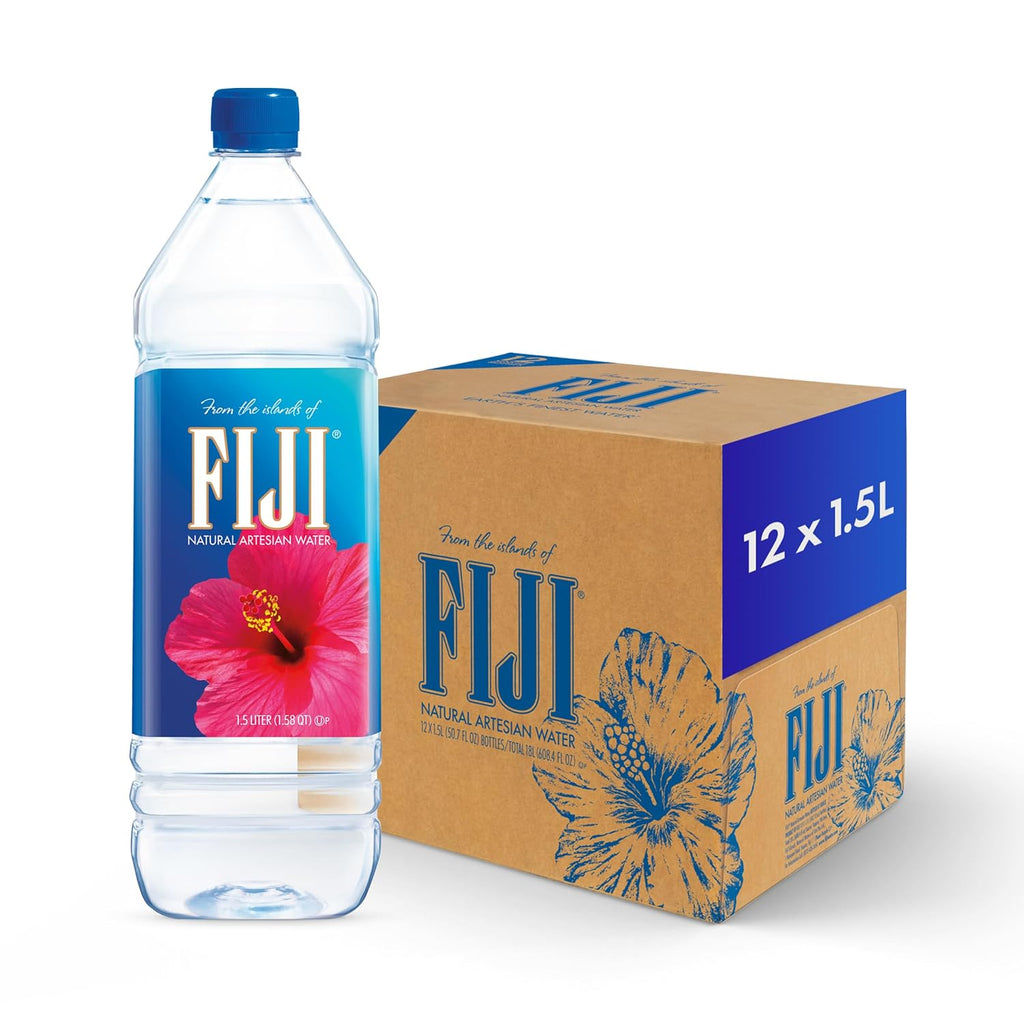 Natural Artesian Bottled Water 1.5 Liters / 50.7 Fl Ounce (Pack of 12) D45889