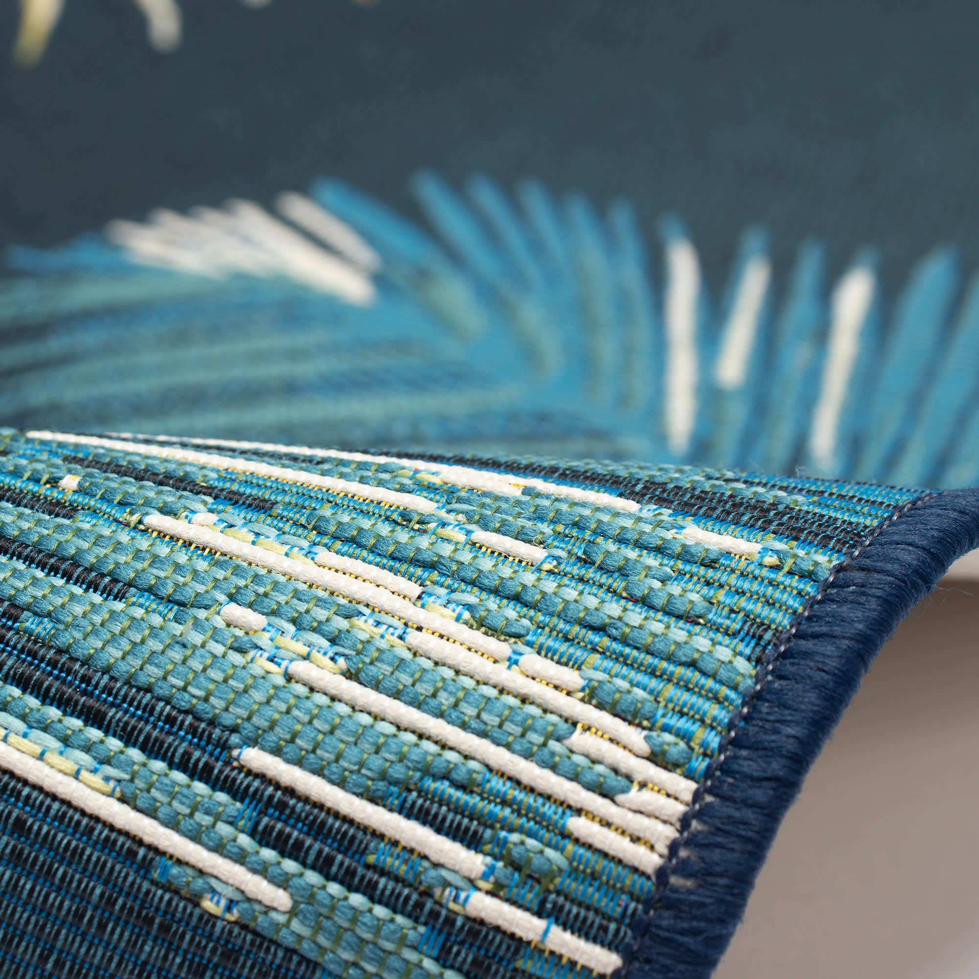 Esencia Palm Border Indoor Outdoor Mat