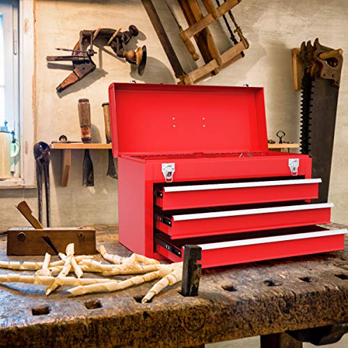20" 3 Drawer Heavy Duty Steel Tool Box W52577