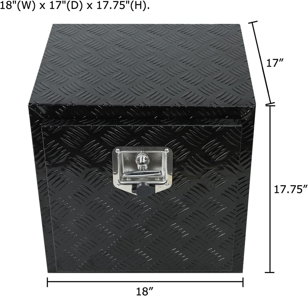 Black Aluminum 5 Bar Tread Tool Box G7637