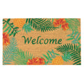 Natura Tropical Welcome Coir Doormat with Non-Slip Backing