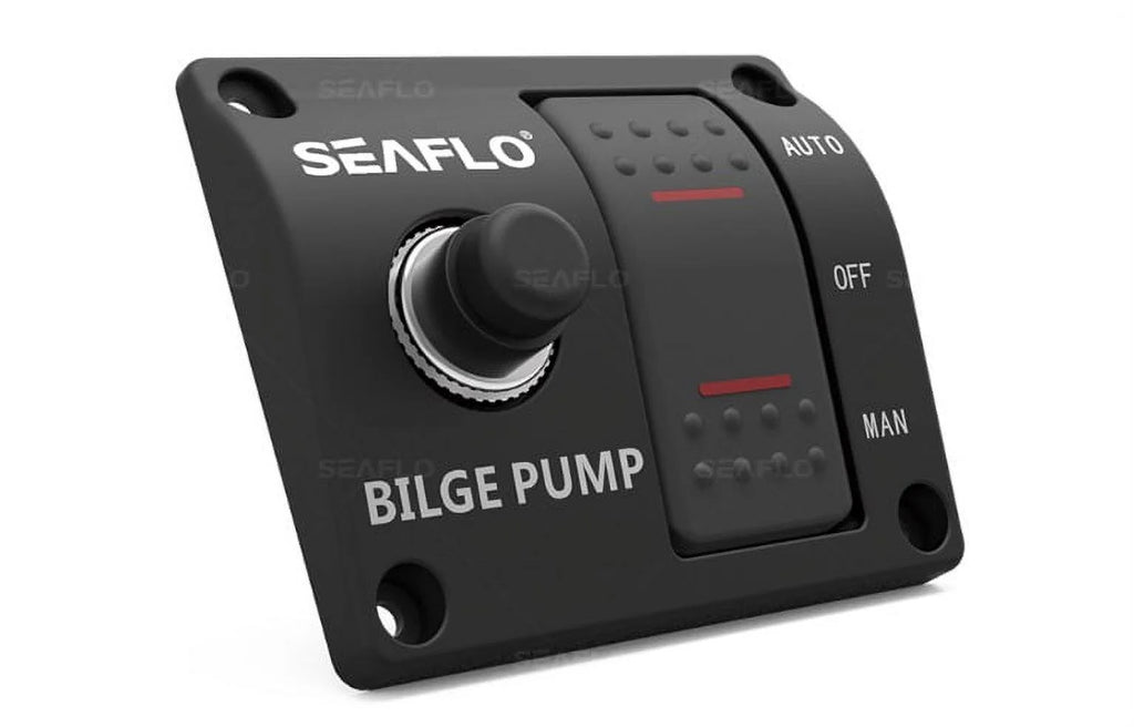 3-Way Bilge Pump Switch Panel 12v 24v with Fuse Holder T5932