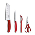 Red Set of 4 Knife Set M29567