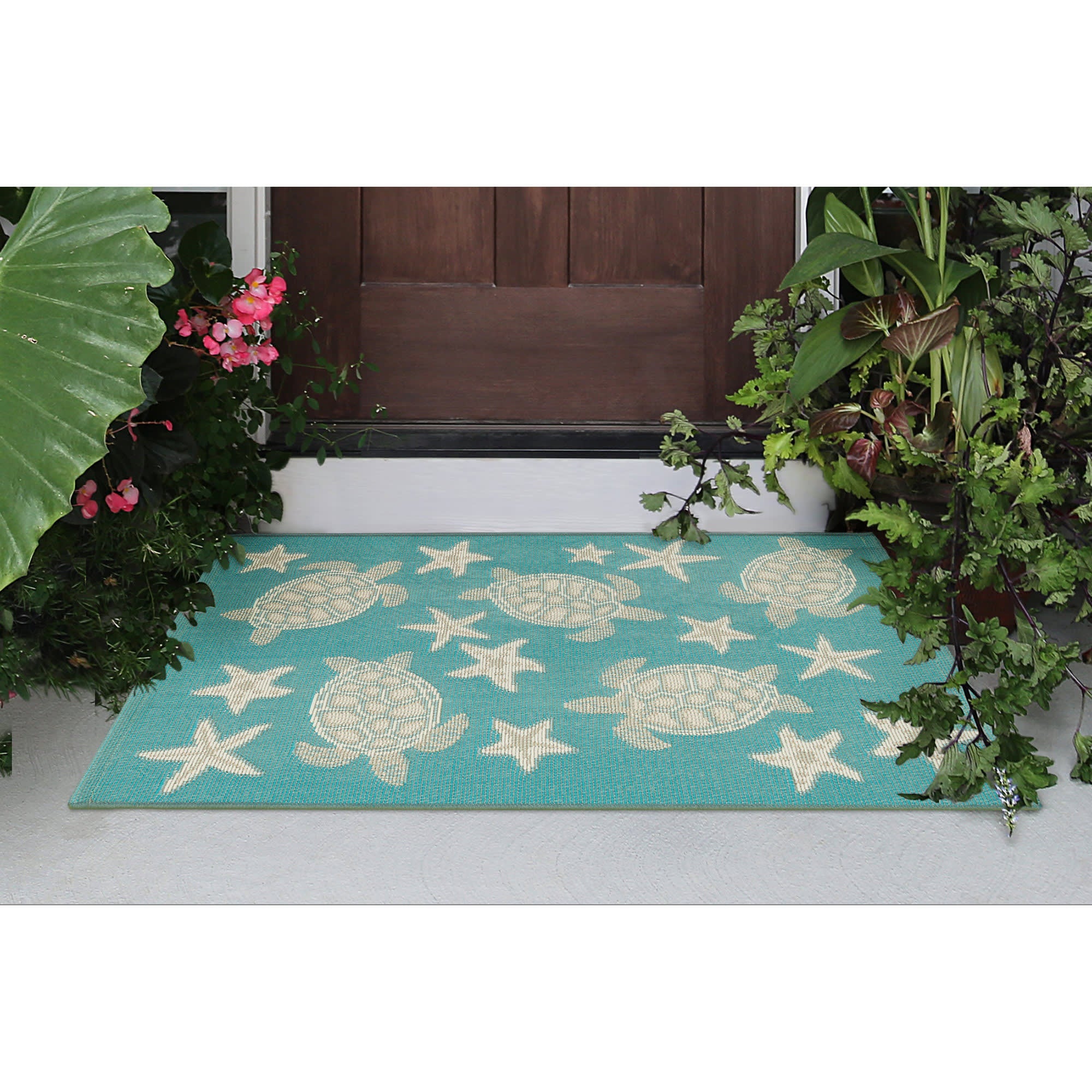 Esencia Turtle And Stars Indoor Outdoor Mat