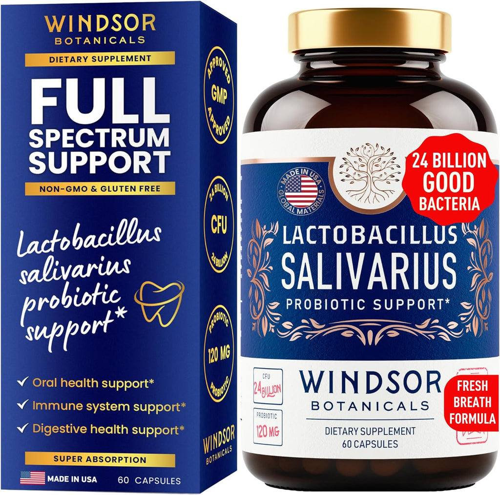 L Salivarius Probiotic Capsules, 24bn CFU, 60 Caps O1834
