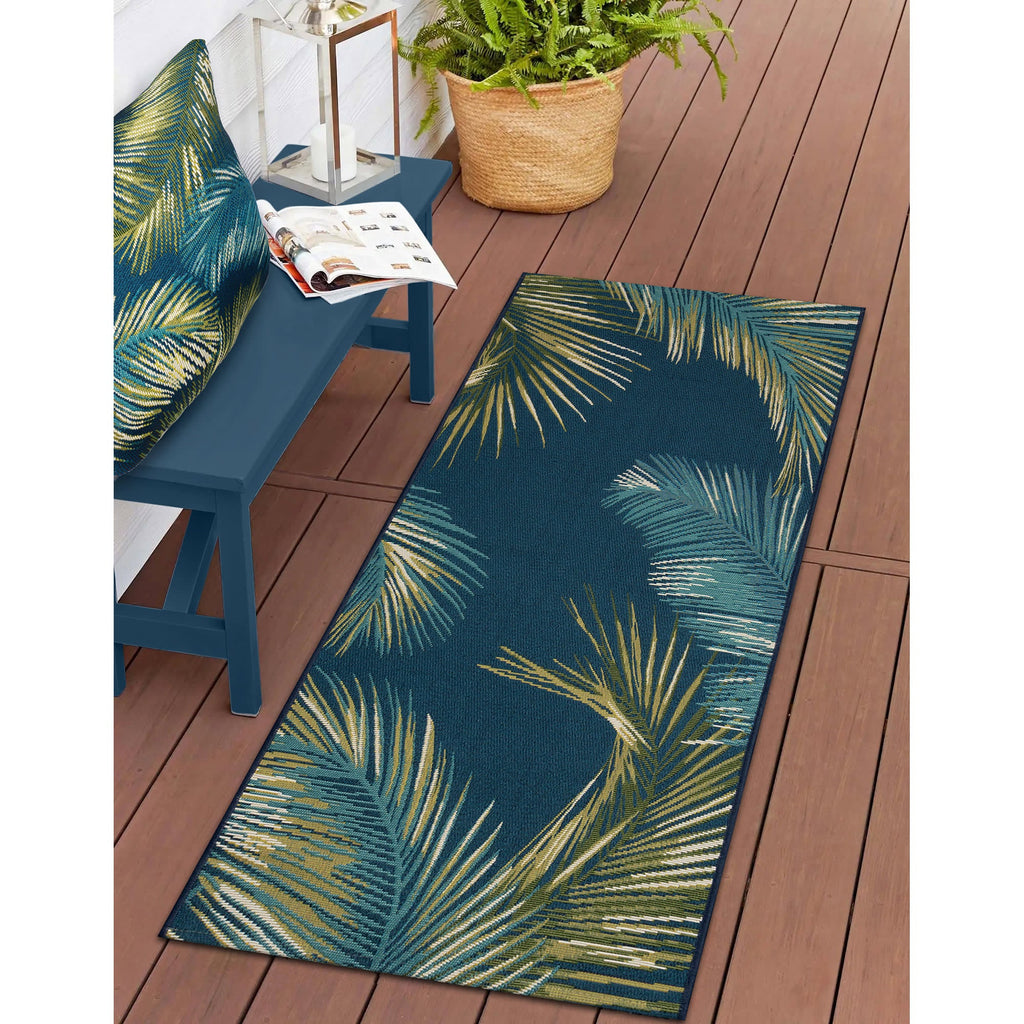 Esencia Palm Border Indoor Outdoor Mat