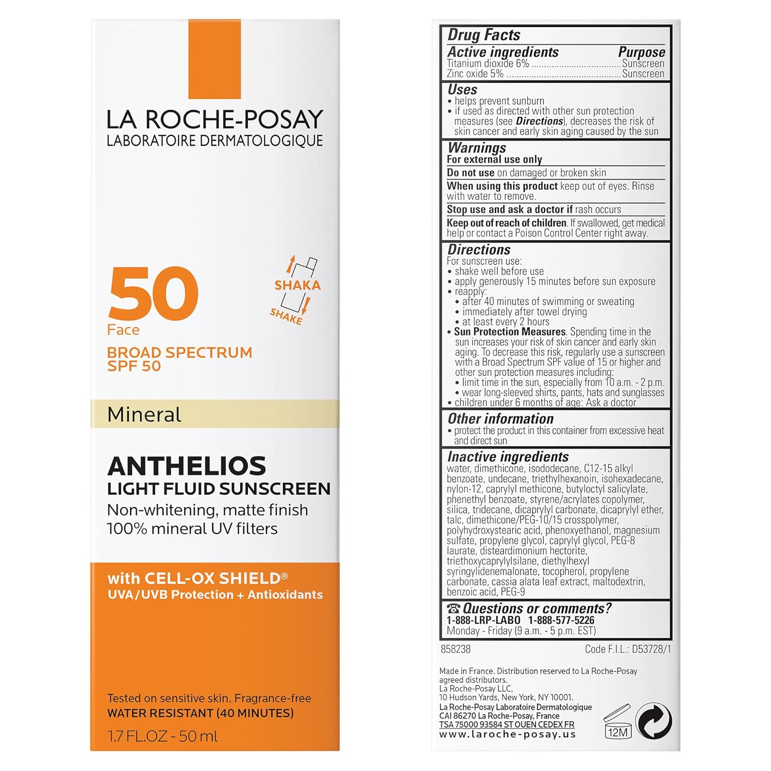Mineral Face Sunscreen SPF 50 X750830